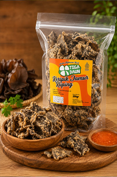 Keripik Jamur Kuping, gurih dan lezat