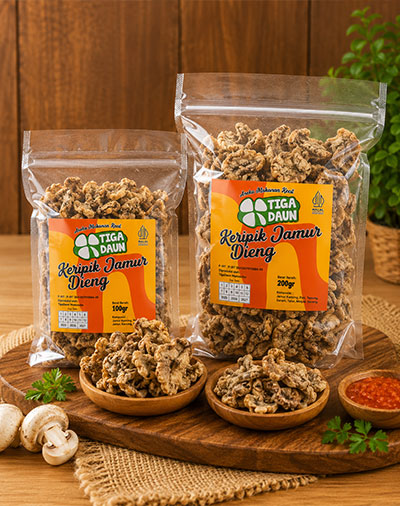 Keripik Jamur, gurih dan lezat